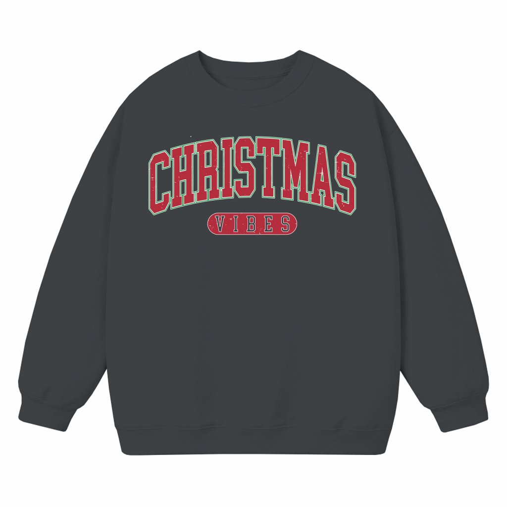 Cute Christmas Vibes Sweatshirt – Christmas Gift for Women Trendy - front view