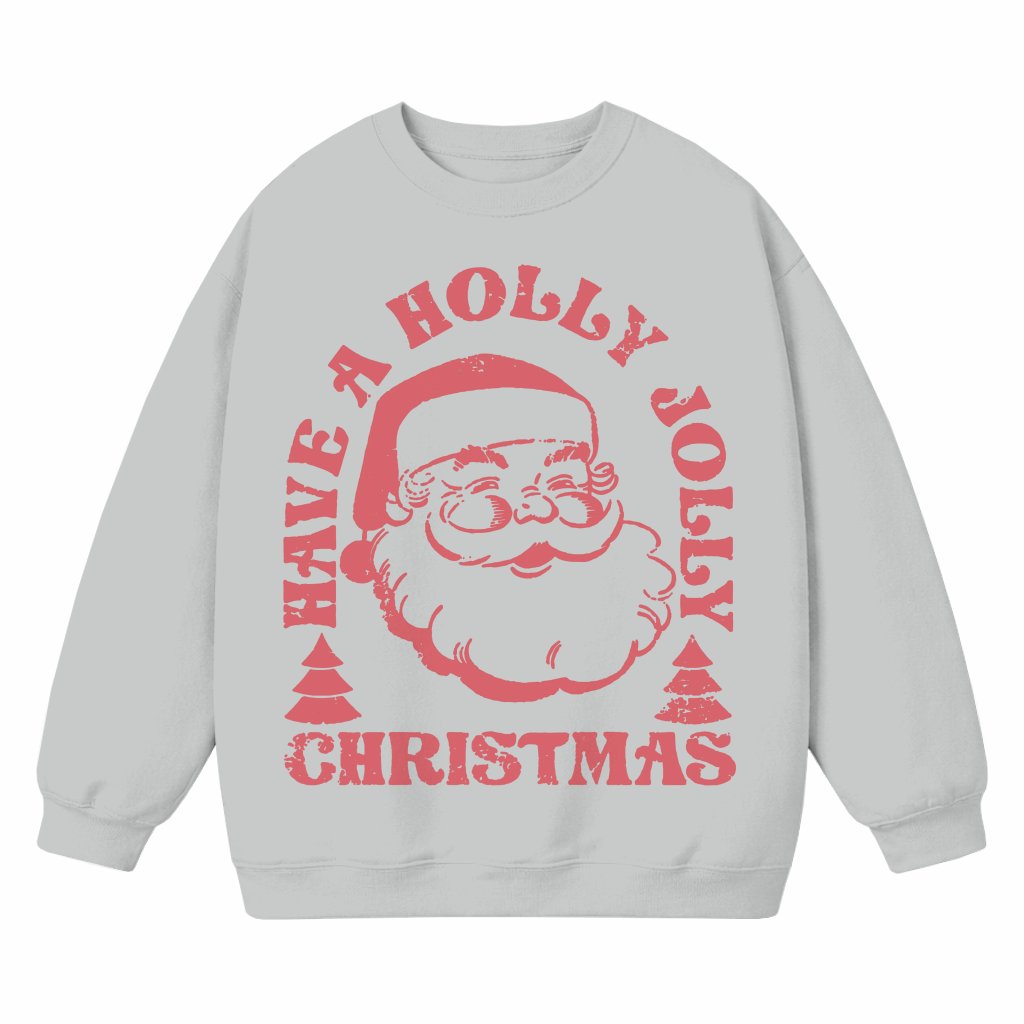 Retro Santa Sweatshirt – Christmas Gift Vintage Funny Crewneck - front view
