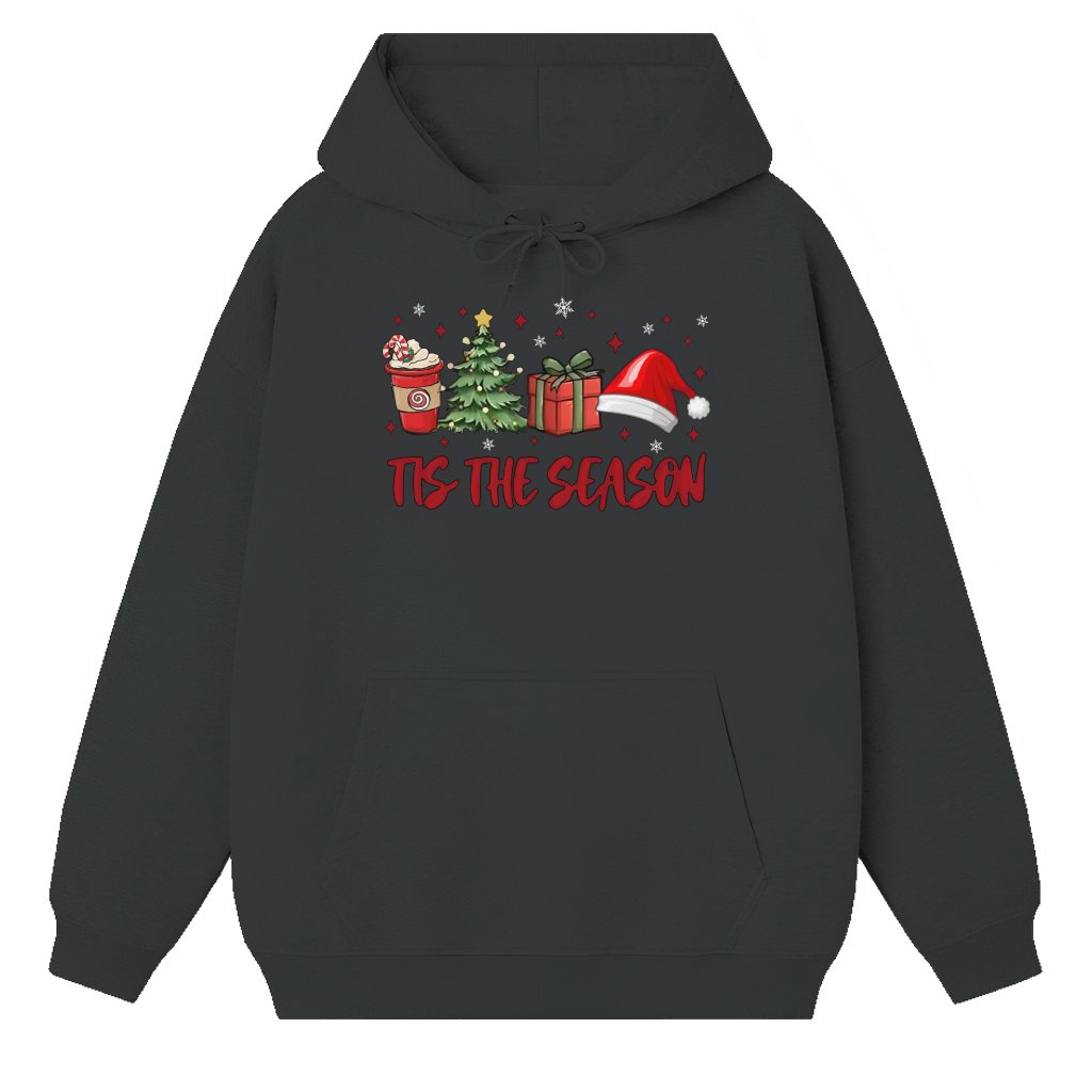 Tis The Season Hoodie – Christmas Gift Cozy Winter Cute - front view