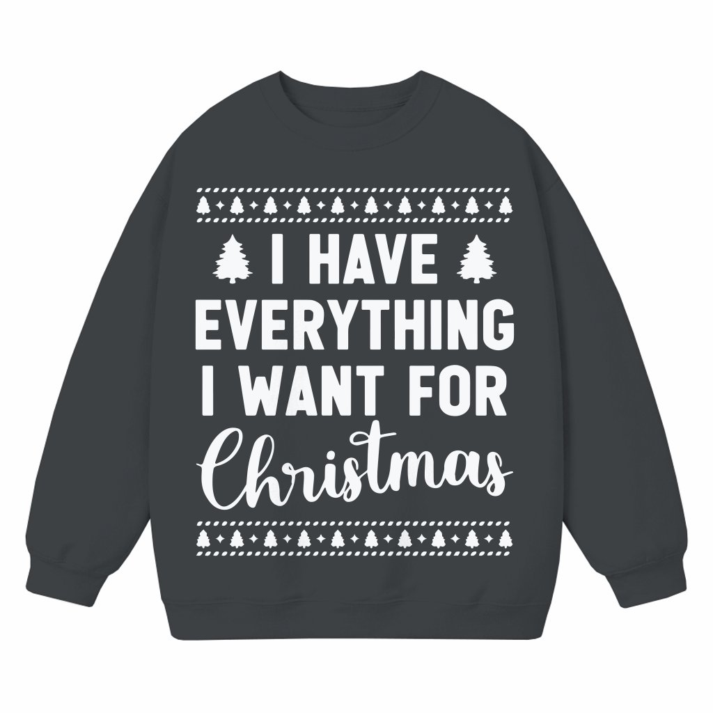 Funny I Have Everything I Want Sweatshirt – Christmas Gift for Couple - front view