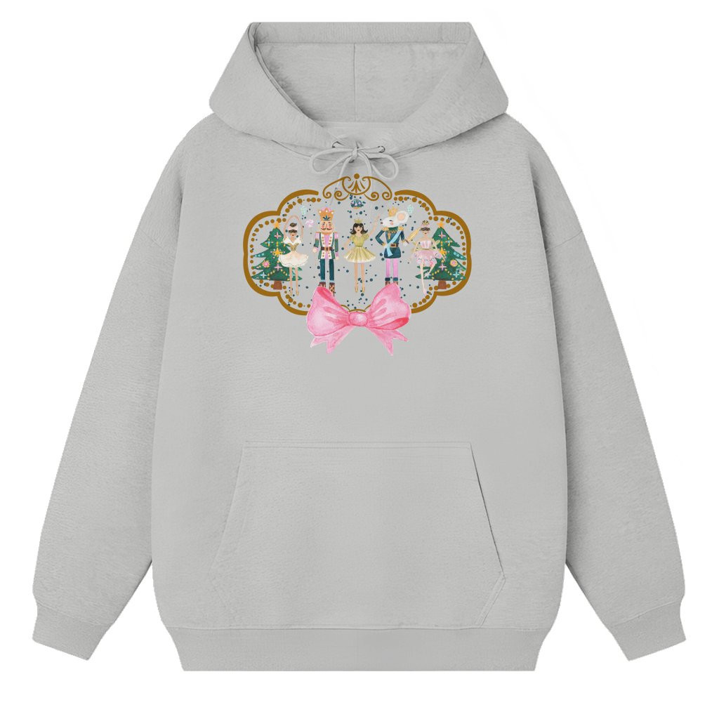 Vintage Nutcracker Hoodie – Christmas Gift for Women Men - front view