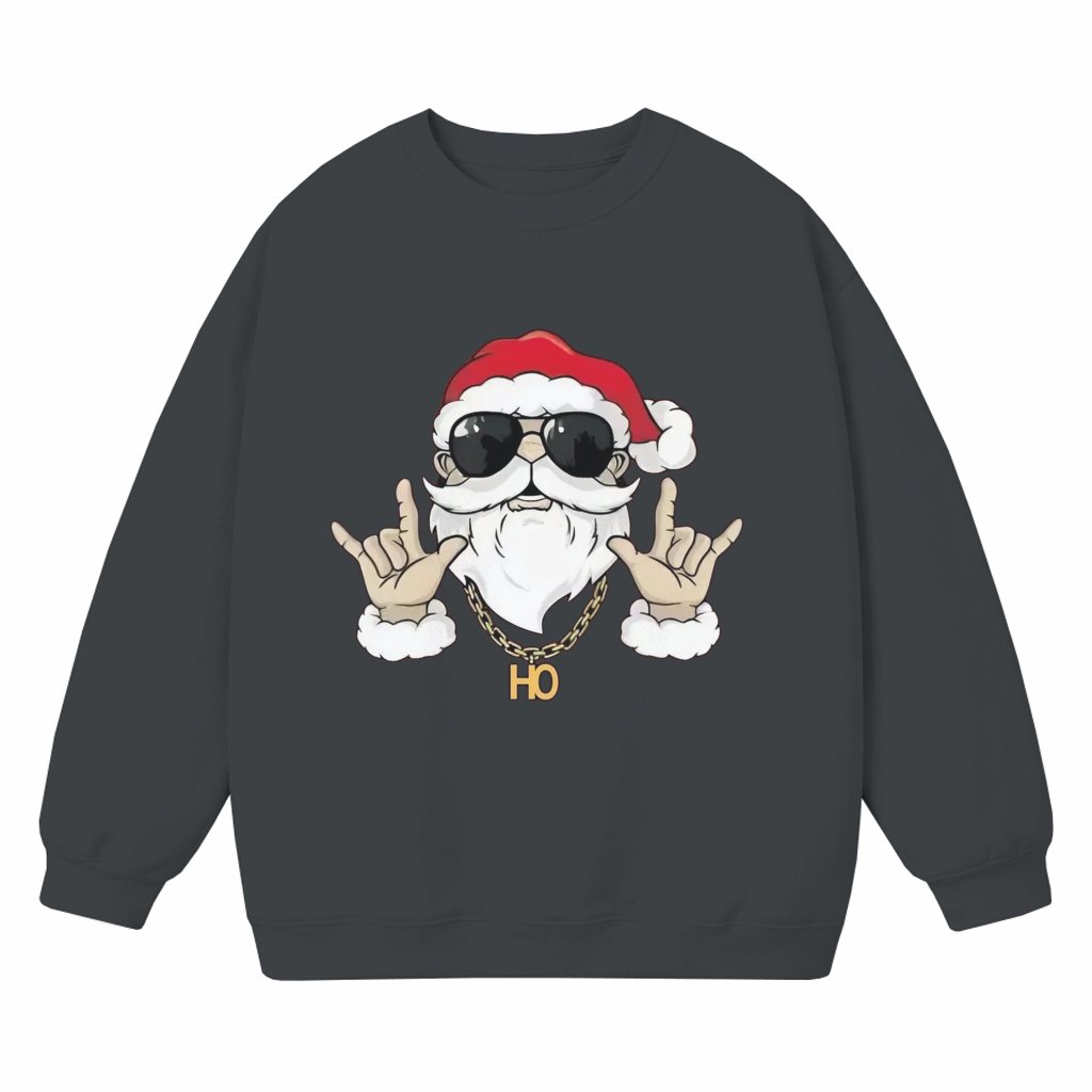 Funny Santa Claus Sweatshirt – Christmas Holiday Gift for Men - front view