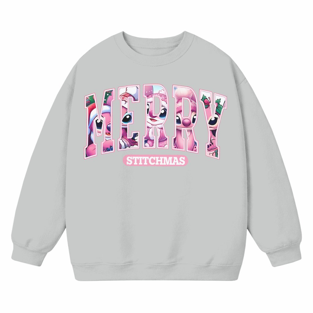Merry Christmas Sweatshirt – Christmas Gift for Family Crewneck Trendy - front view