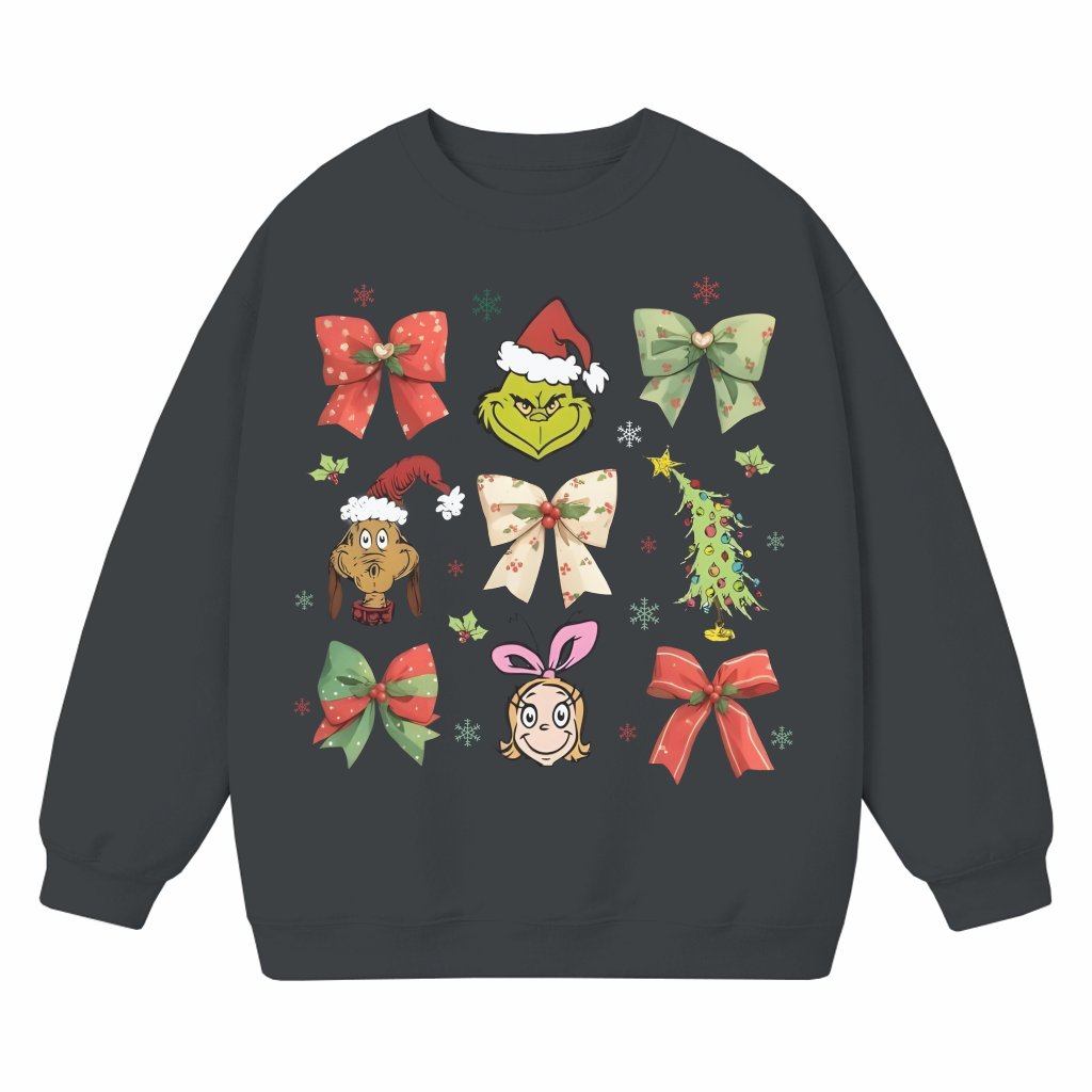 Funny Coquette Bow Sweatshirt – Christmas Gift for Men Women - front view