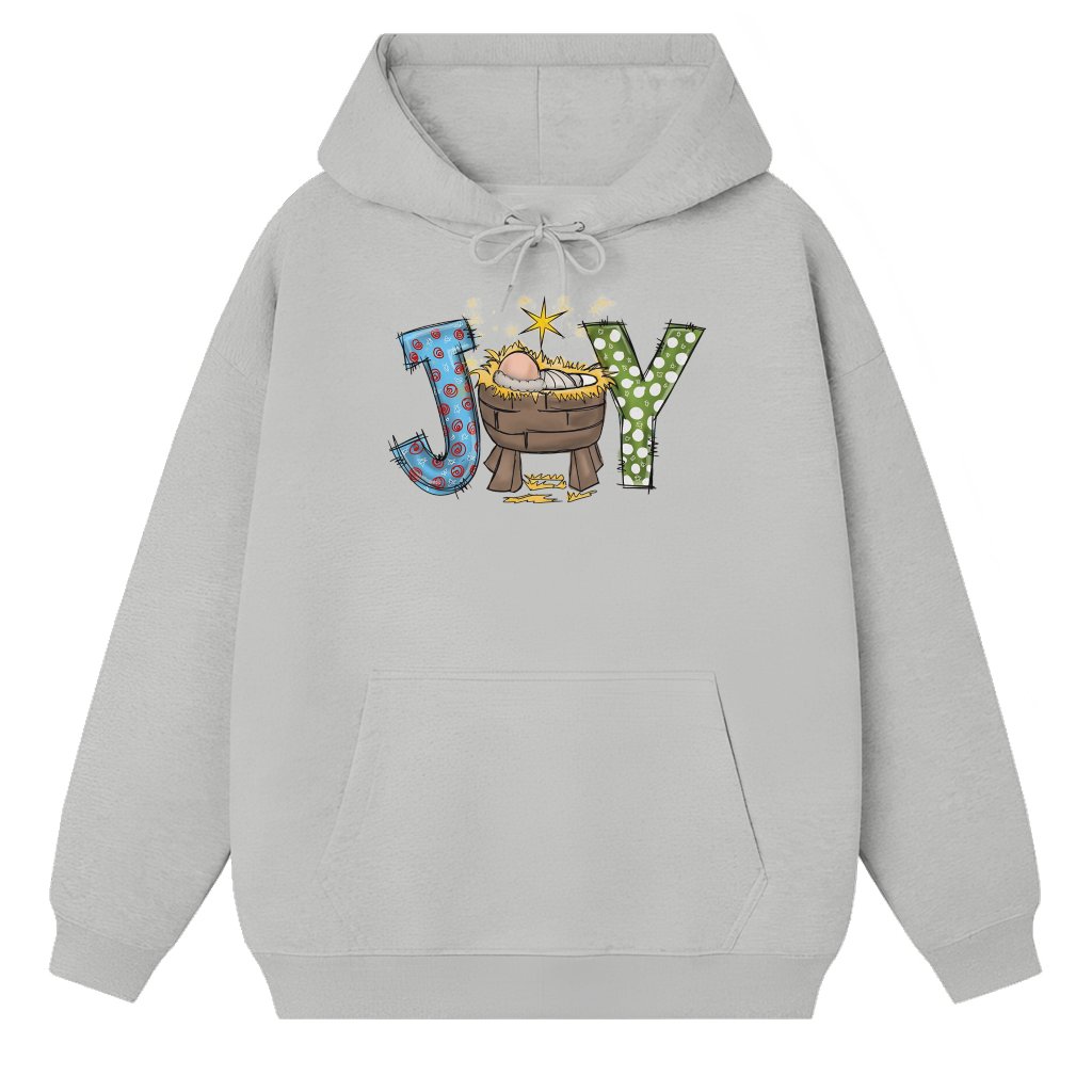Nativity Scene Christian Hoodie – Christmas Gift Religious True Story - front view