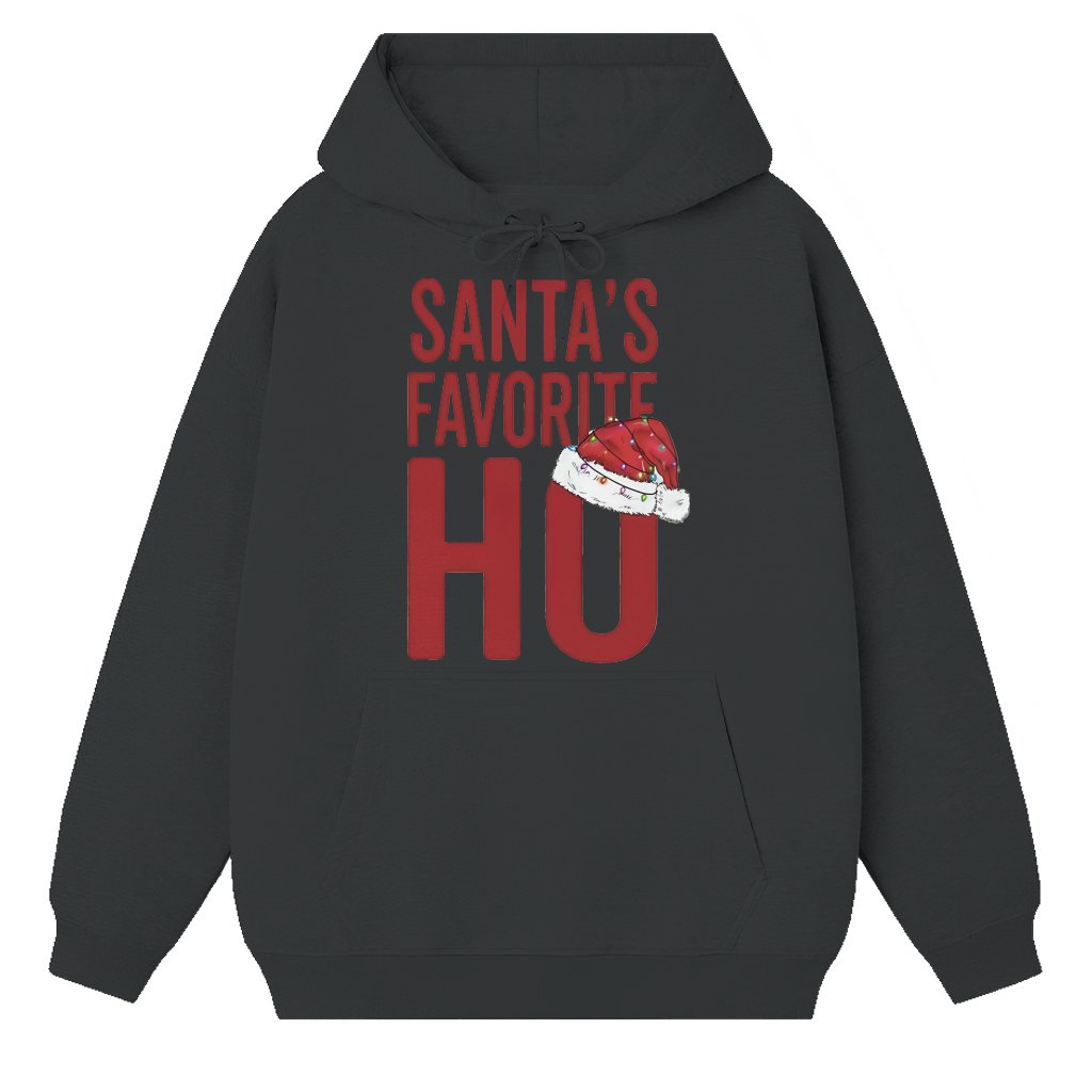 Funny Santa's Favorite Ho Hoodie – Christmas Gift for Women Trendy Cute - front view