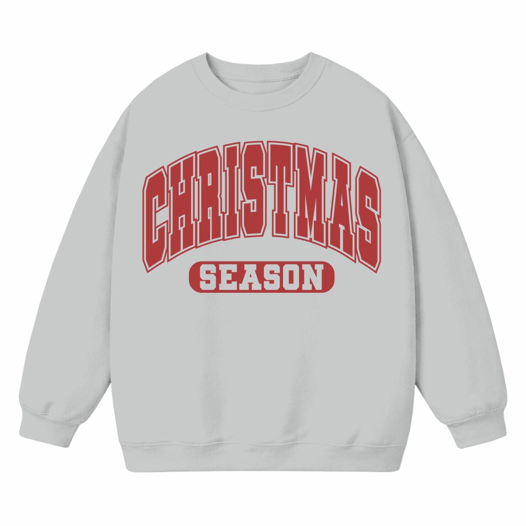 Cute Letter Print Sweatshirt – Christmas Holiday Season Gift Trendy - front view