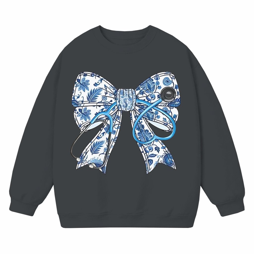 Nurse Stethoscope Sweatshirt – Christmas Gift for Nurse Cute Nurse Life - front view