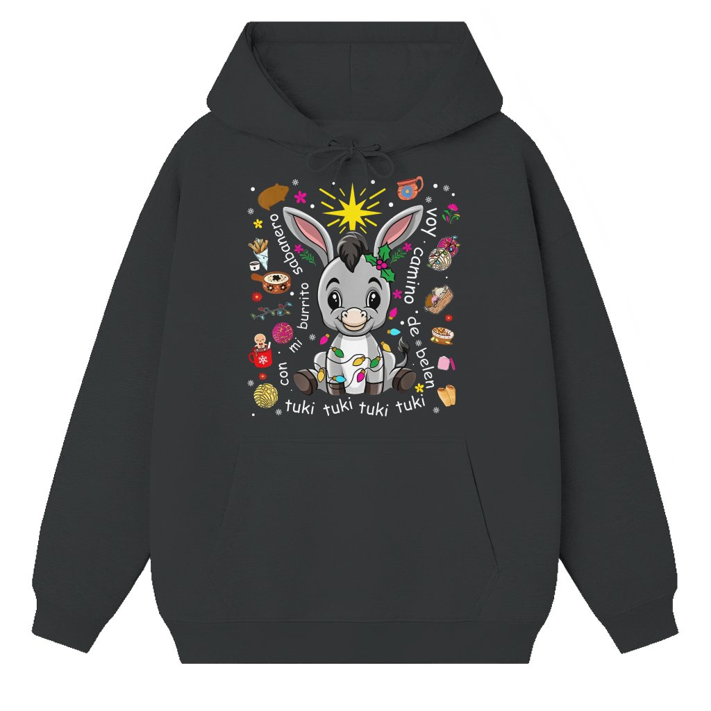 Cute Mexican Donkey Funny Hoodie – Christmas Holiday Gift - front view