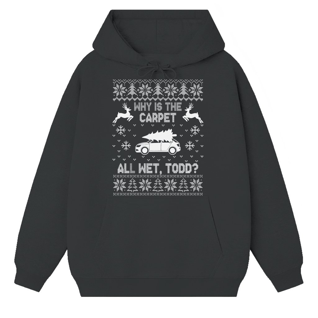 Wet Carpet Hoodie – Christmas Holiday Gift Funny - front view