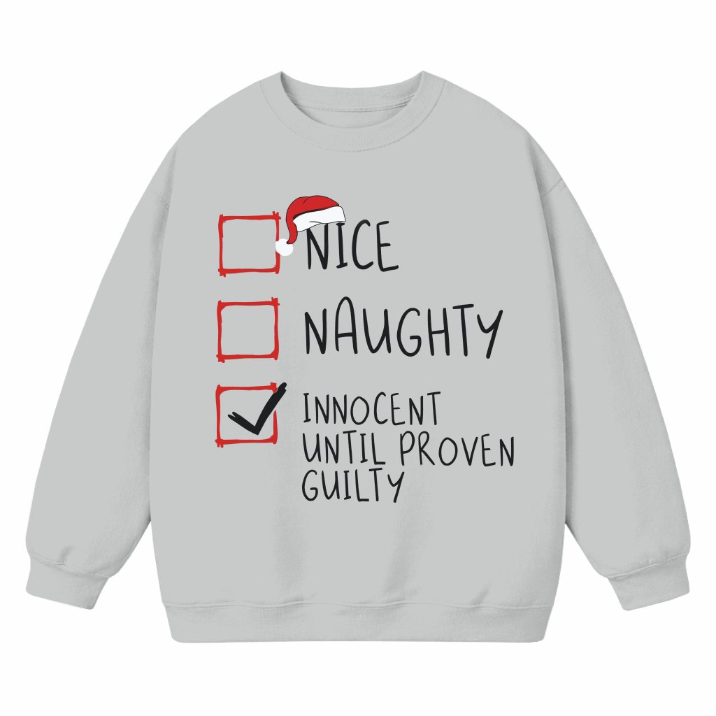 Letter Print Sweatshirt – Christmas Gift for Women Cute - front view