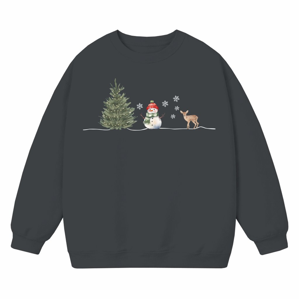 Cute Christmas Snowman Sweatshirt – Christmas Gift for Men Women - front view