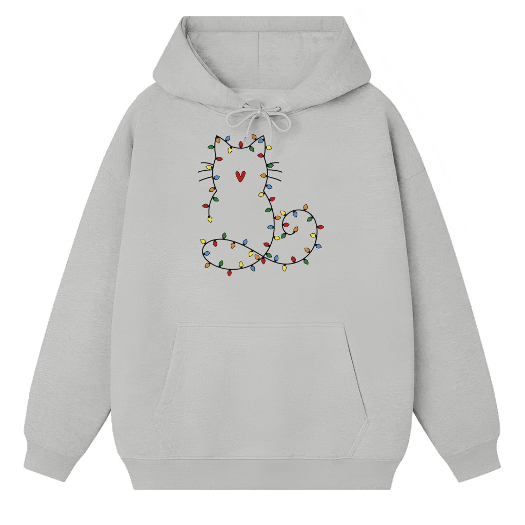 Trendy Cute Cat Hoodie – Christmas Gift for Cat Lovers - front view