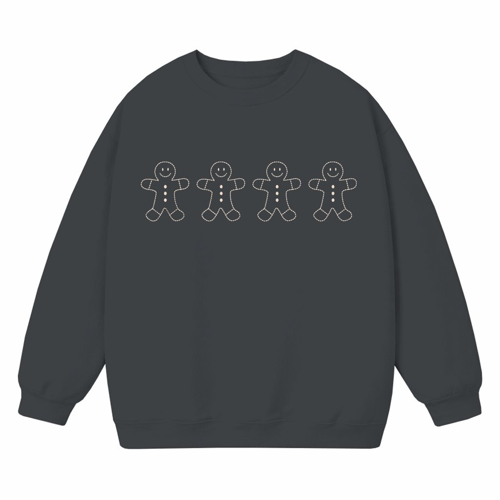 Cute Gingerbread Man Sweatshirt – Christmas Gift for Women Men Funny - front view