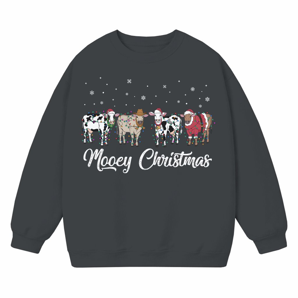 Funny Cow Sweatshirt – Christmas Gift for Animal Lover - front view