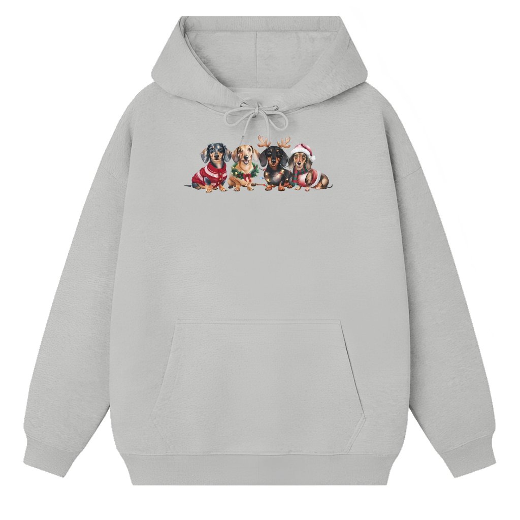 Funny Cute Dachshund Hoodie – Christmas Gift for Dog Mom - front view