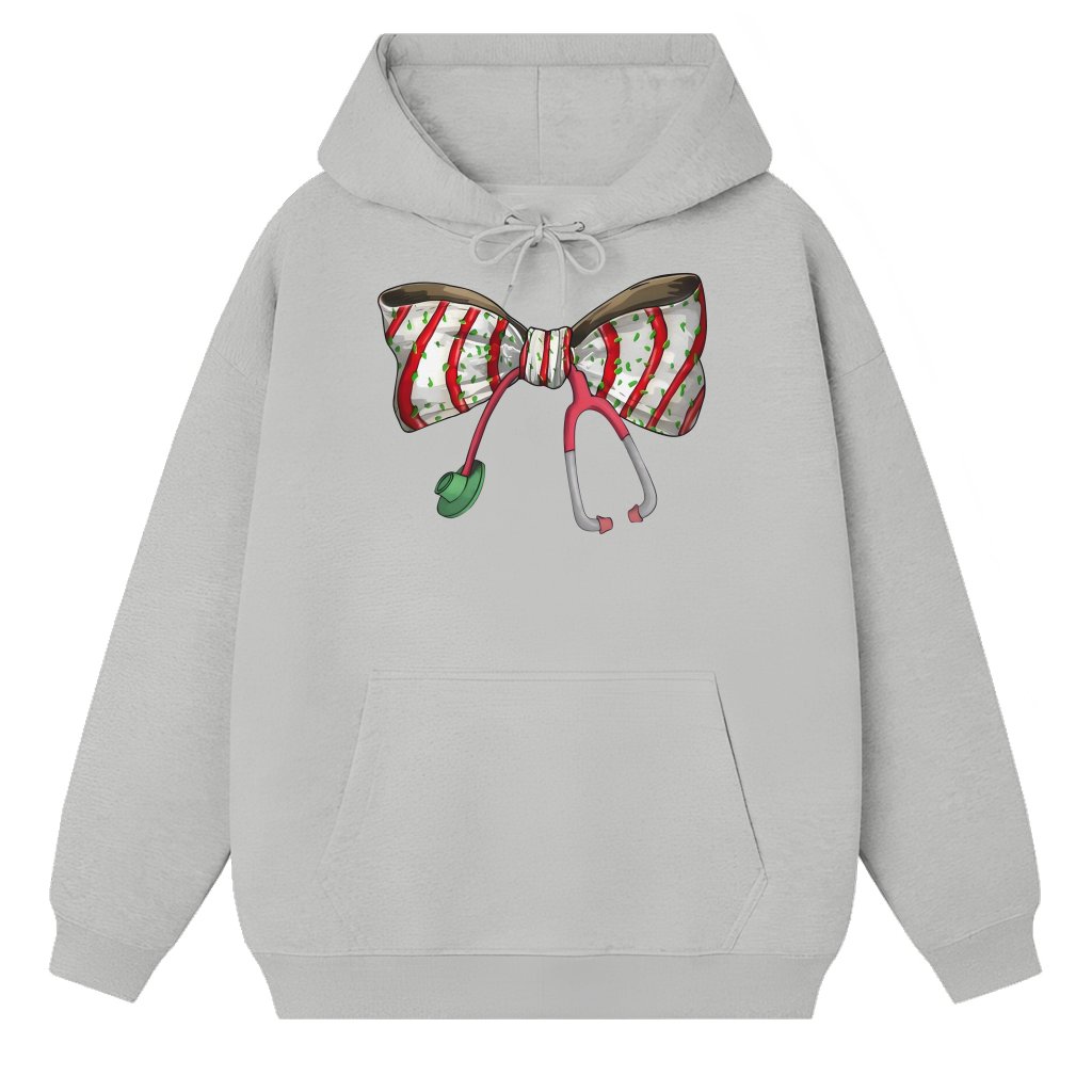 Coquette Nurse Stethoscope Hoodie – Christmas Gift for Nurse Cute - front view