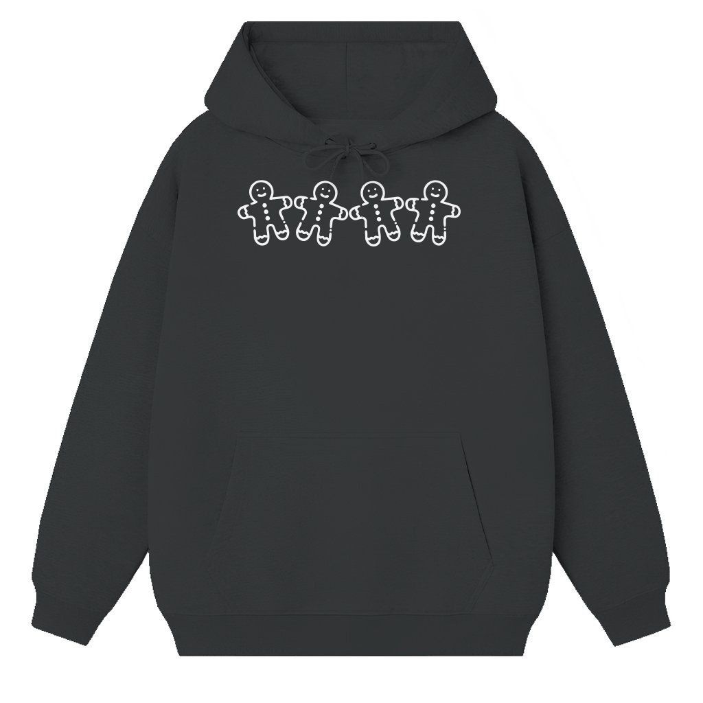 Cute Gingerbread Man Hoodie – Christmas Gift Funny - front view