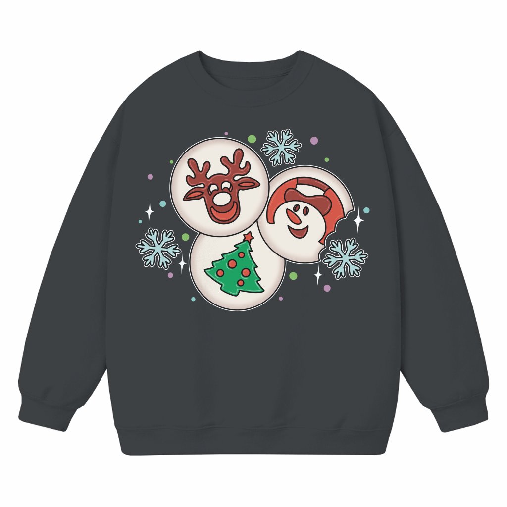 Sugar Cookie Sweatshirt – Christmas Gift Retro Cute - front view