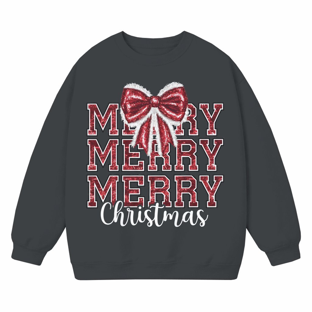 Merry Christmas Sweatshirt – Christmas Gift for Mom Cute - front view
