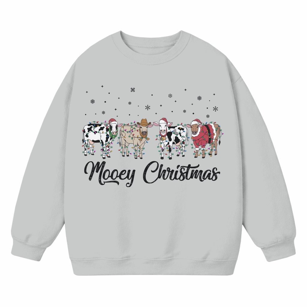 Funny Cows Sweatshirt – Christmas Gift for Women Farm Animal Lover - front view