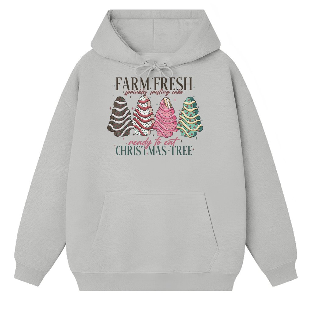 Farm Fresh Christmas Tree Hoodie – Christmas Gift - front view