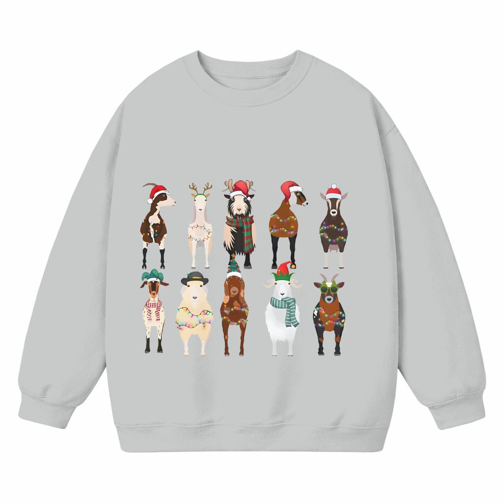 Funny Goat Sweatshirt – Christmas Gift for Farm Animal Lover Cute - front view