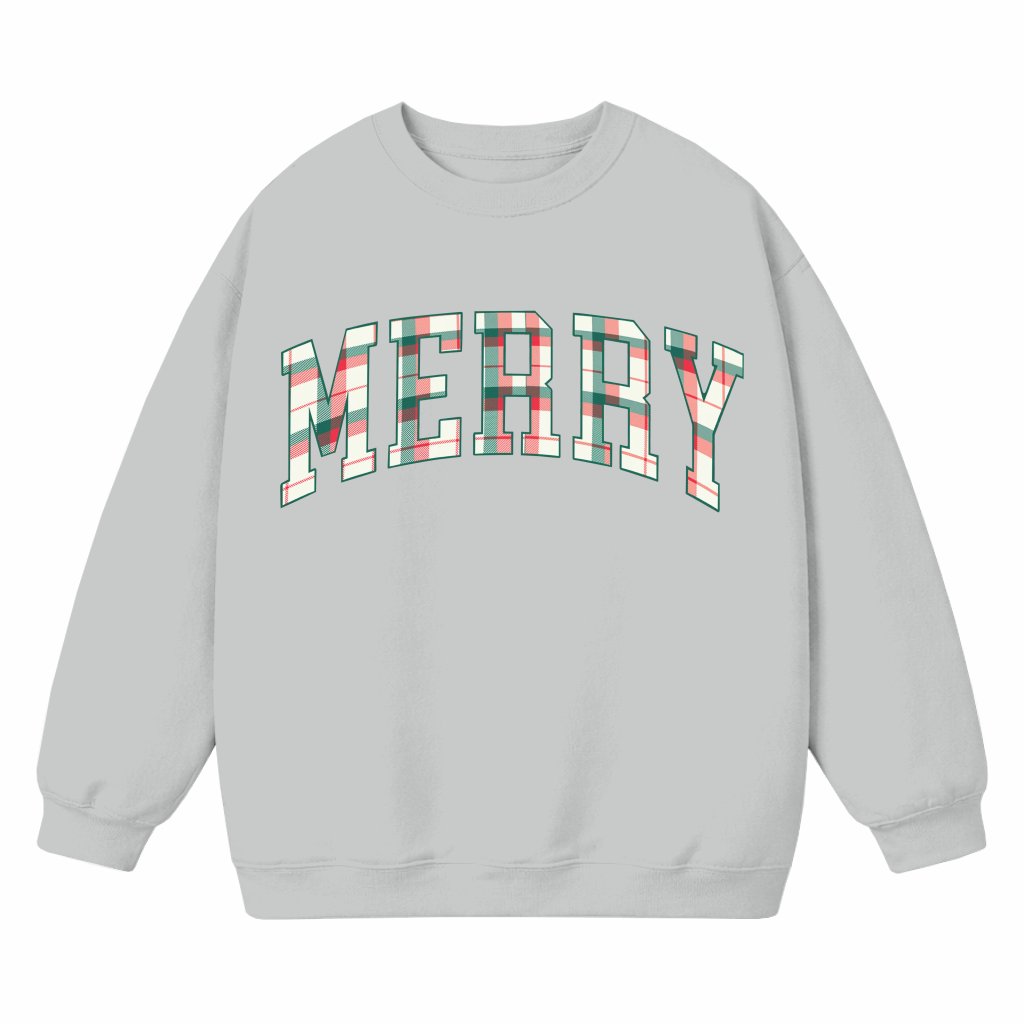Merry Christmas Sweatshirt – Christmas Gift for Women Retro Vintage Cute - front view