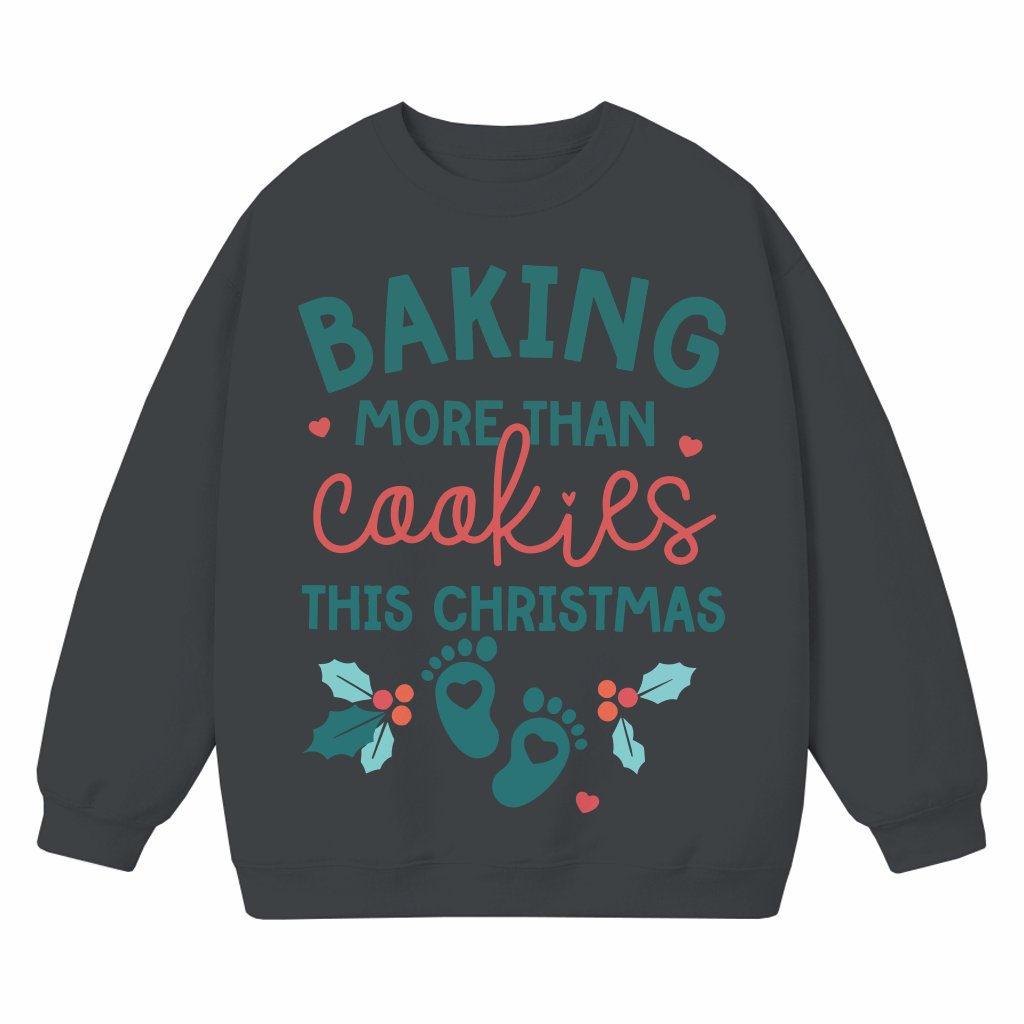 Christmas Pregnancy Sweatshirt – Gift for Mom To Be Cute - front view