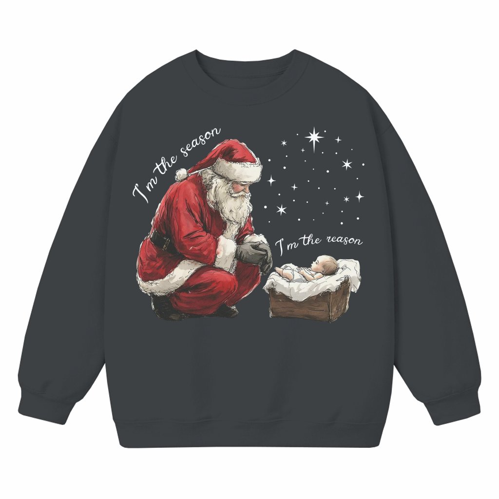 Christian Jesus Sweatshirt – Christmas Religious Inspiring Gift - front view