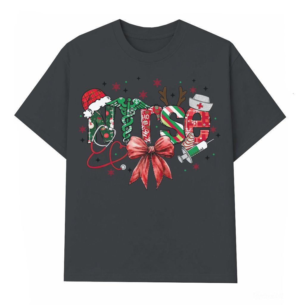 Nurse T-shirt – Christmas Gift for Nurse Retro Vintage Funny - front view