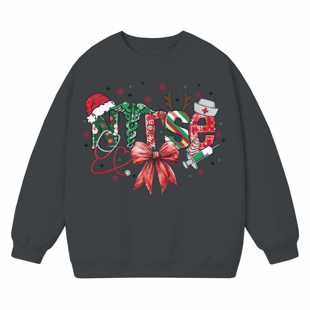 School Nurse Sweatshirt – Christmas Gift for Nurse Retro - front view