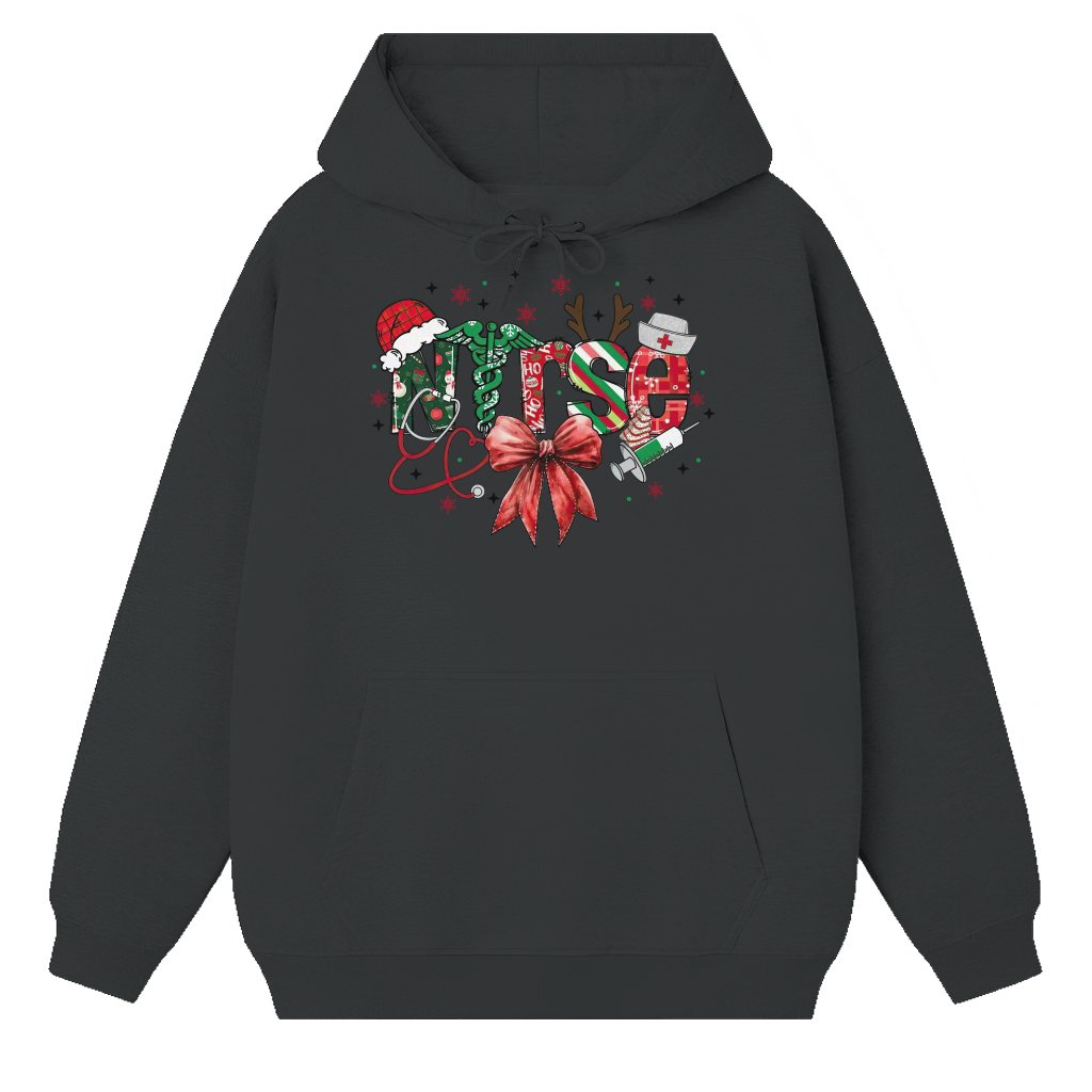 Nurse Hoodie – Christmas Gift for Nurses Retro Vintage Funny - front view