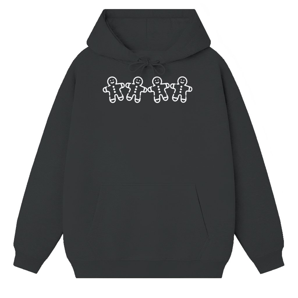 Gingerbread Man Hoodie – Christmas Gift for Women Baker Cute Trendy - front view