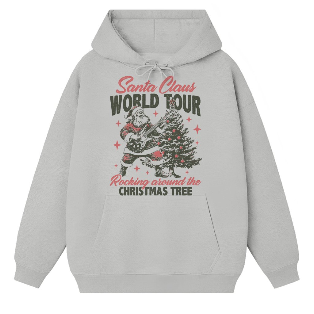 Funny Retro Santa Claus Hoodie – Christmas Gift Vintage - front view