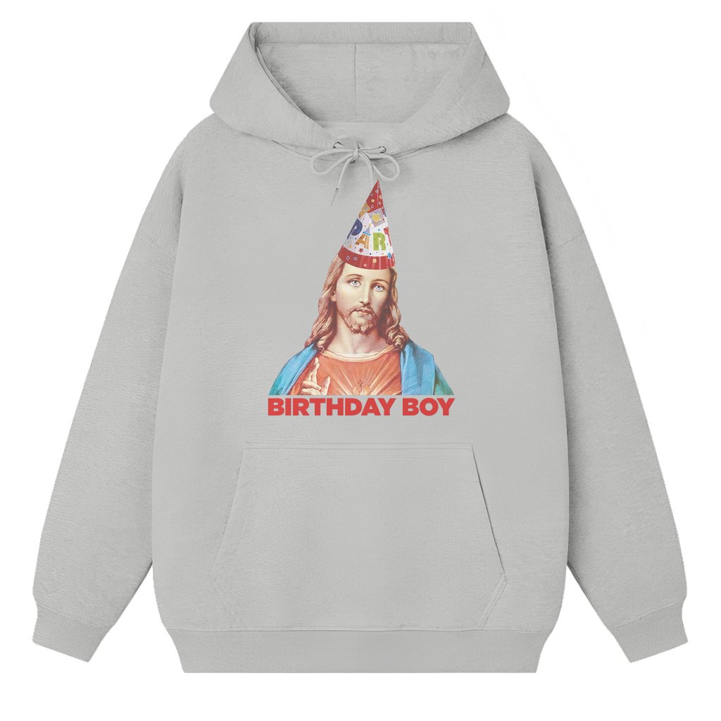 Funny Christmas Jesus Hoodie – Birthday Gift for Boy Religious - front view