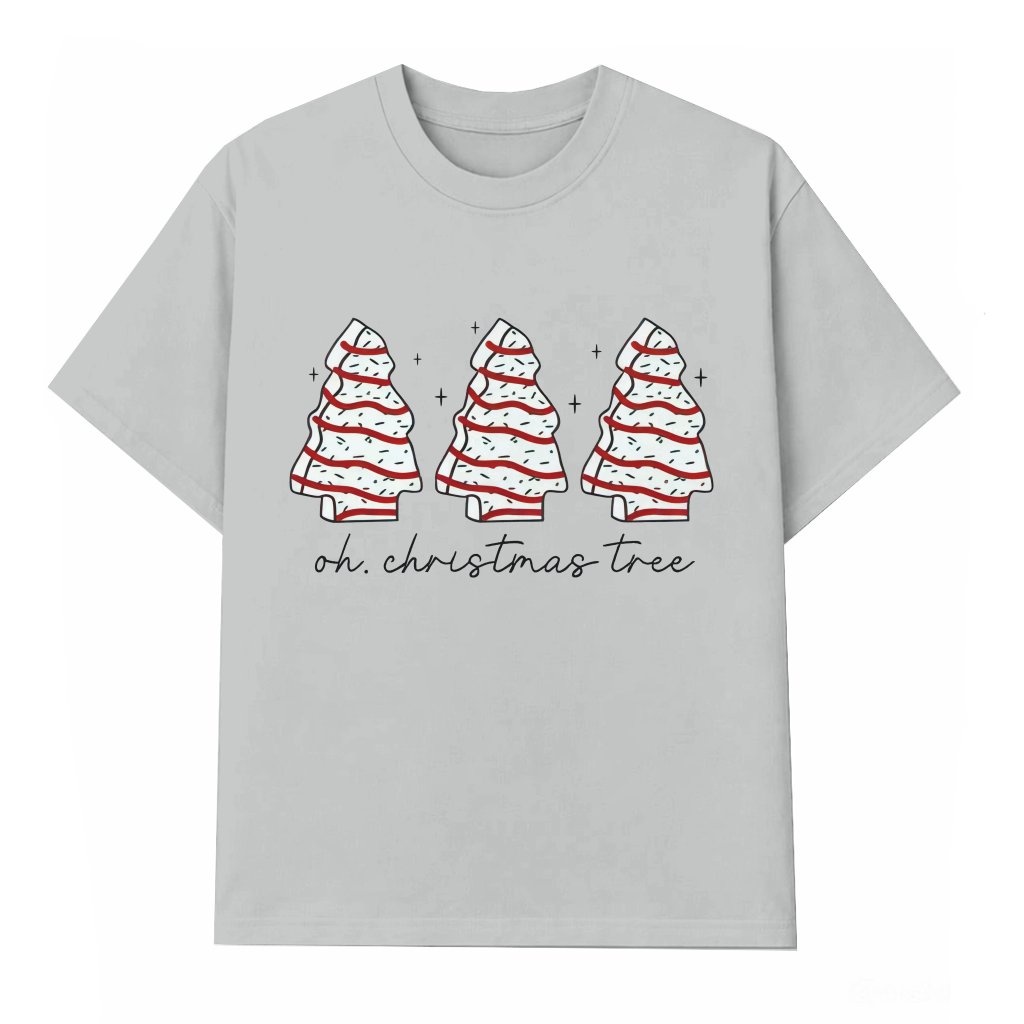 Cute Christmas Cakes T-shirt – Christmas Gift for Women - front view