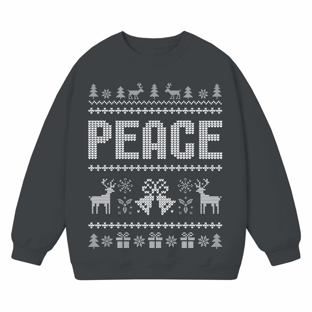 I Come in Peace Ugly Sweatshirt – Christmas Gift for Couples Funny Matching - front view