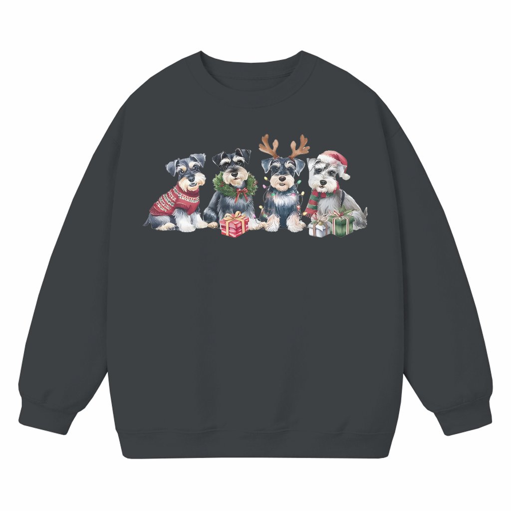 Miniature Schnauzer Dog Sweatshirt – Christmas Gift for Schnauzer Owners Funny - front view