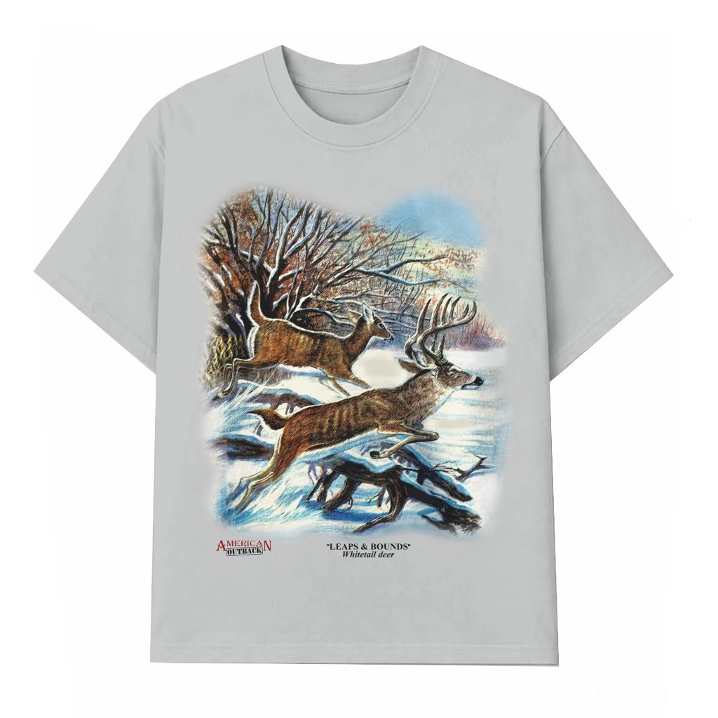Whitetail Deer T-shirt – Birthday Gift for Men Classic Wilderness Nature - front view