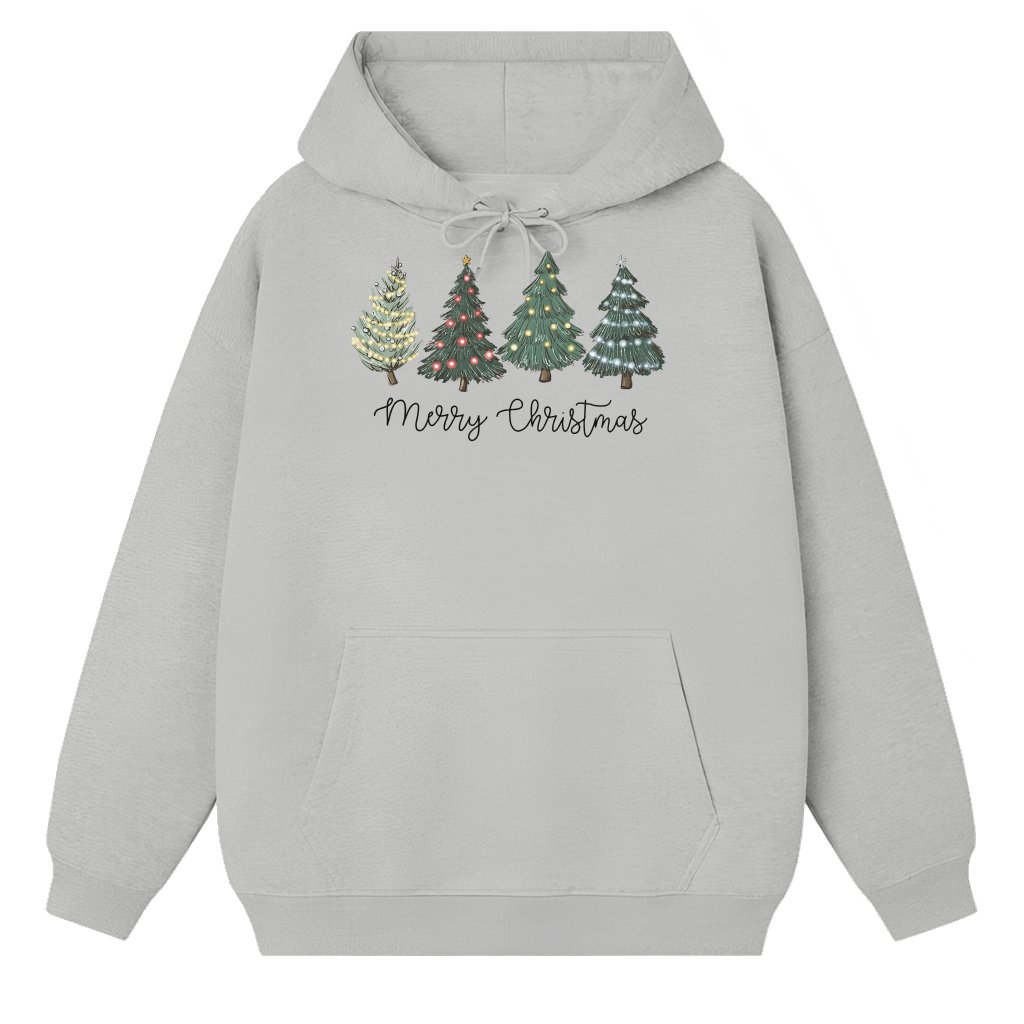 Christmas Trees Hoodie – Christmas Gift for Women Cute Lighthearted - front view