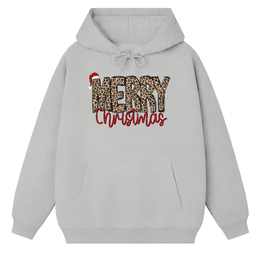Leopard Hoodie – Merry Christmas Gift for Women - front view