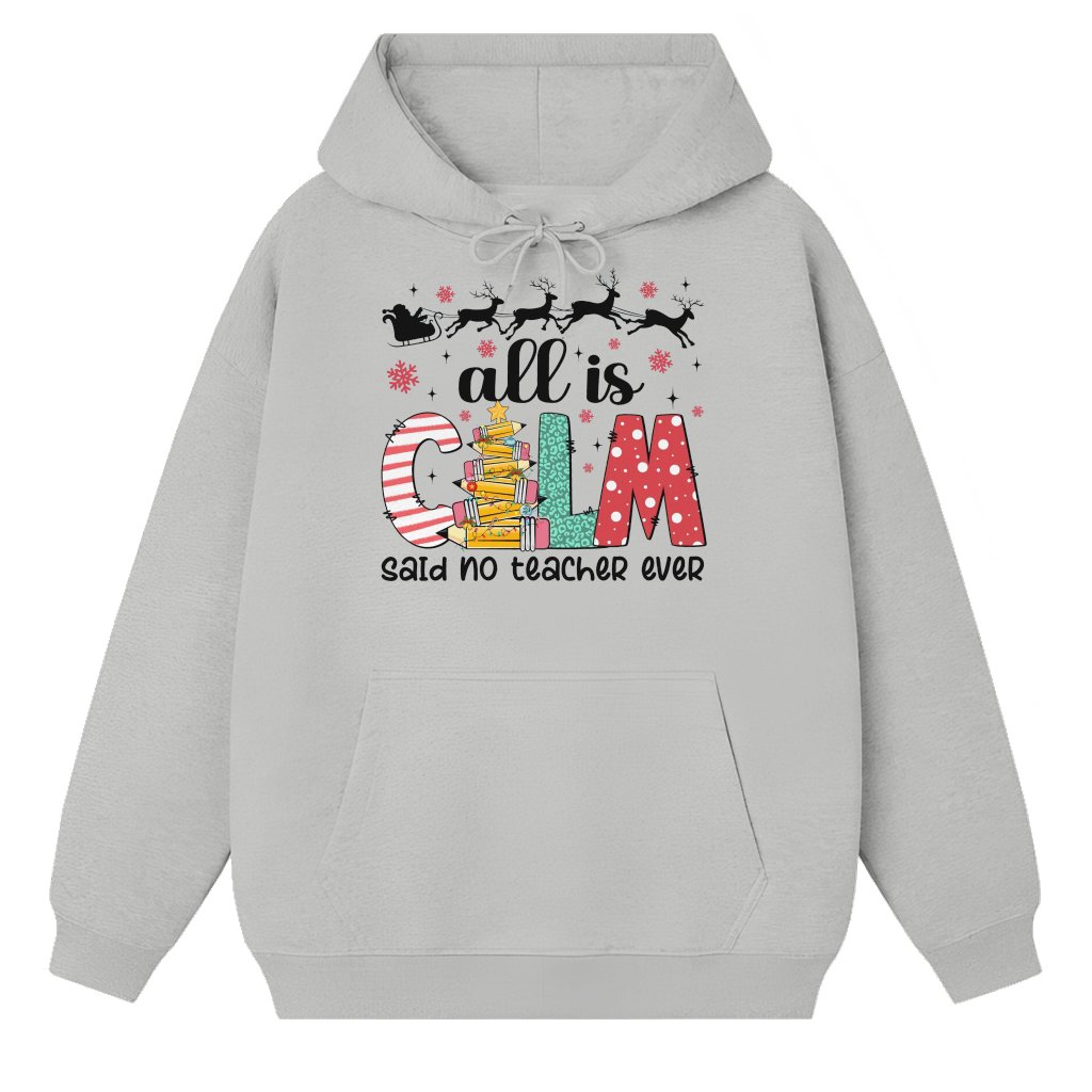 Coquette Glitter Christmas Tree Hoodie – Christmas Gift for Teacher - front view