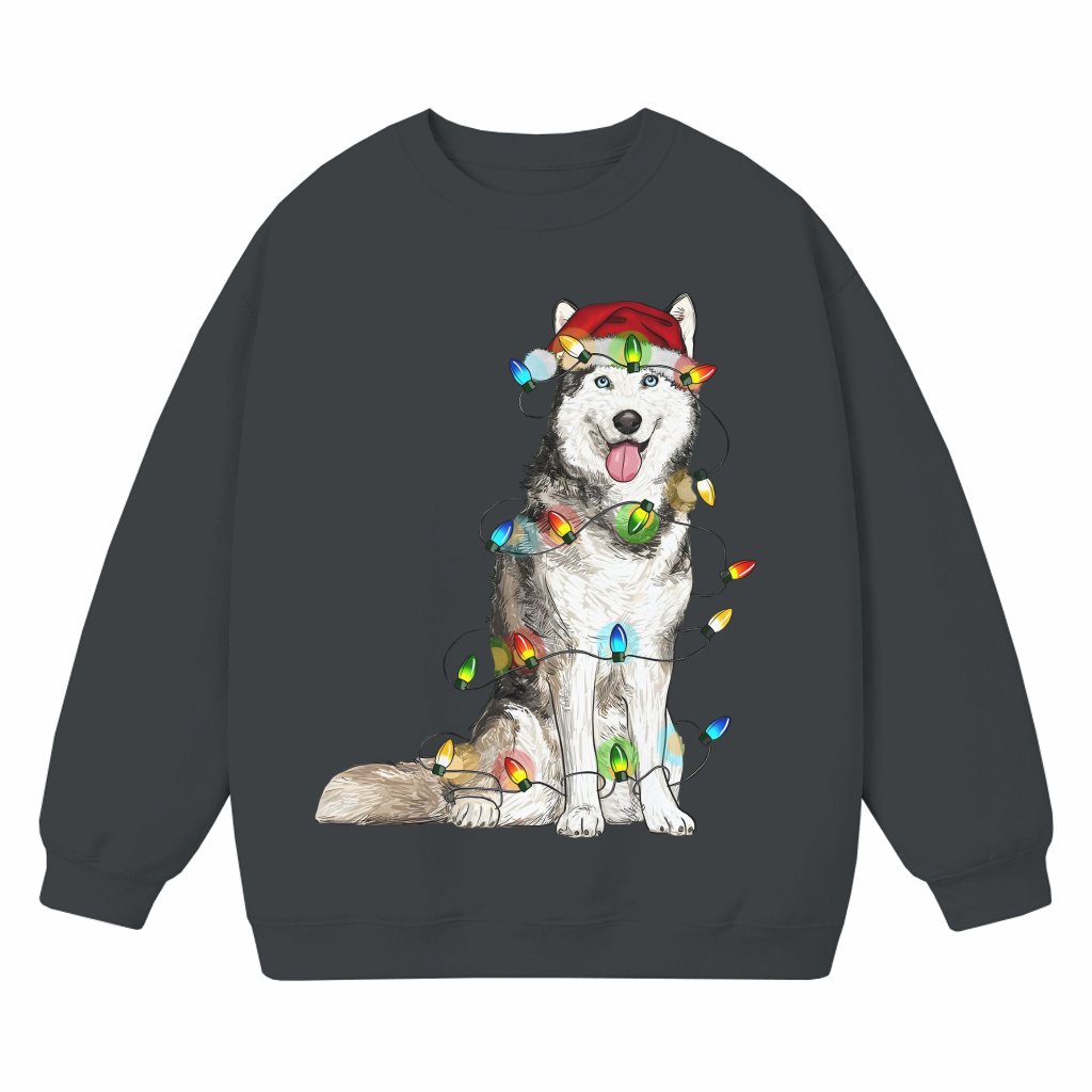 Siberian Husky Sweatshirt – Christmas Gift for Dog Lover Funny Cute - front view