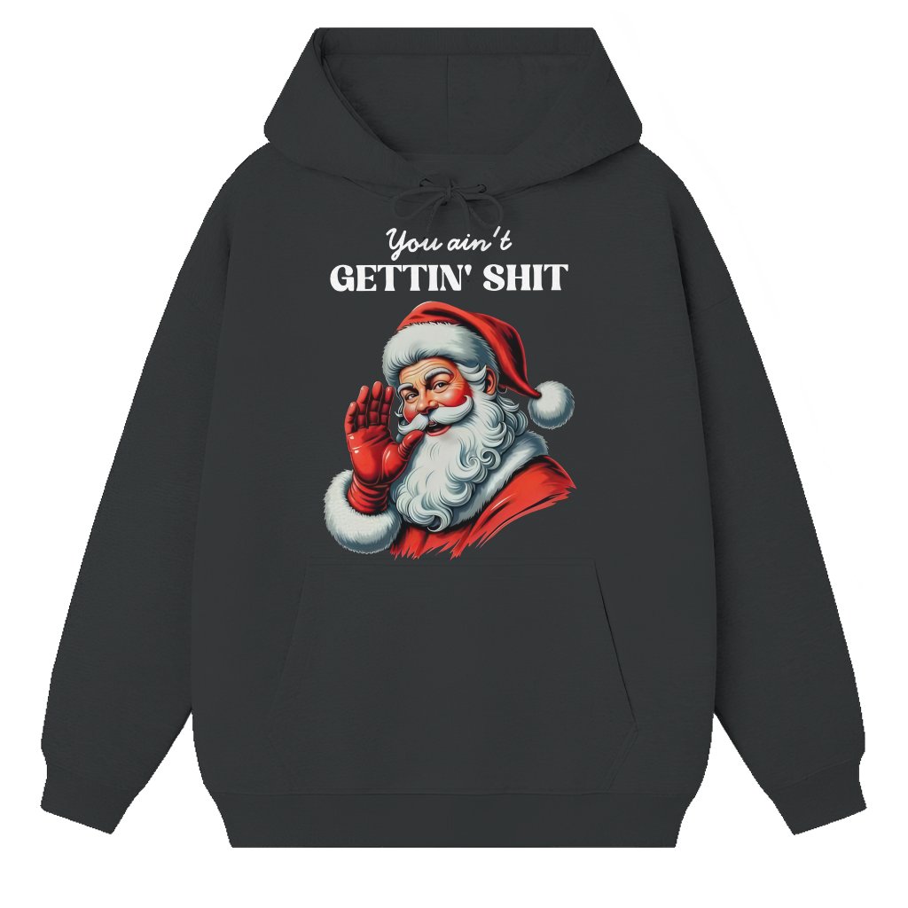 Funny You Ain't Getting Shit Hoodie – Christmas Gift for Friends - front view