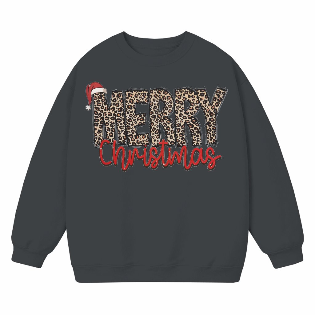 Leopard Sweatshirt – Christmas Gift for Women Crewneck - front view