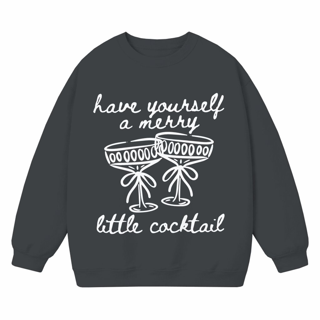 Christmas Cocktail Sweatshirt – Christmas Gift for Drink Lover Party Funny - front view