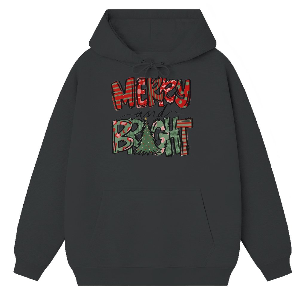 Merry Christmas Tree Hoodie – Christmas Gift for Family - front view
