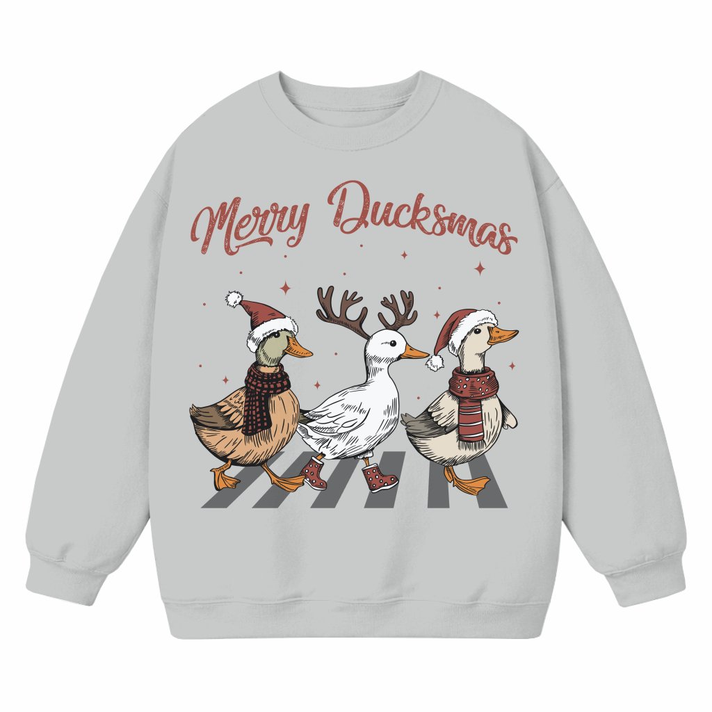 Funny Ducksmas Sweatshirt – Christmas Gift for Duck Lover Cute - front view
