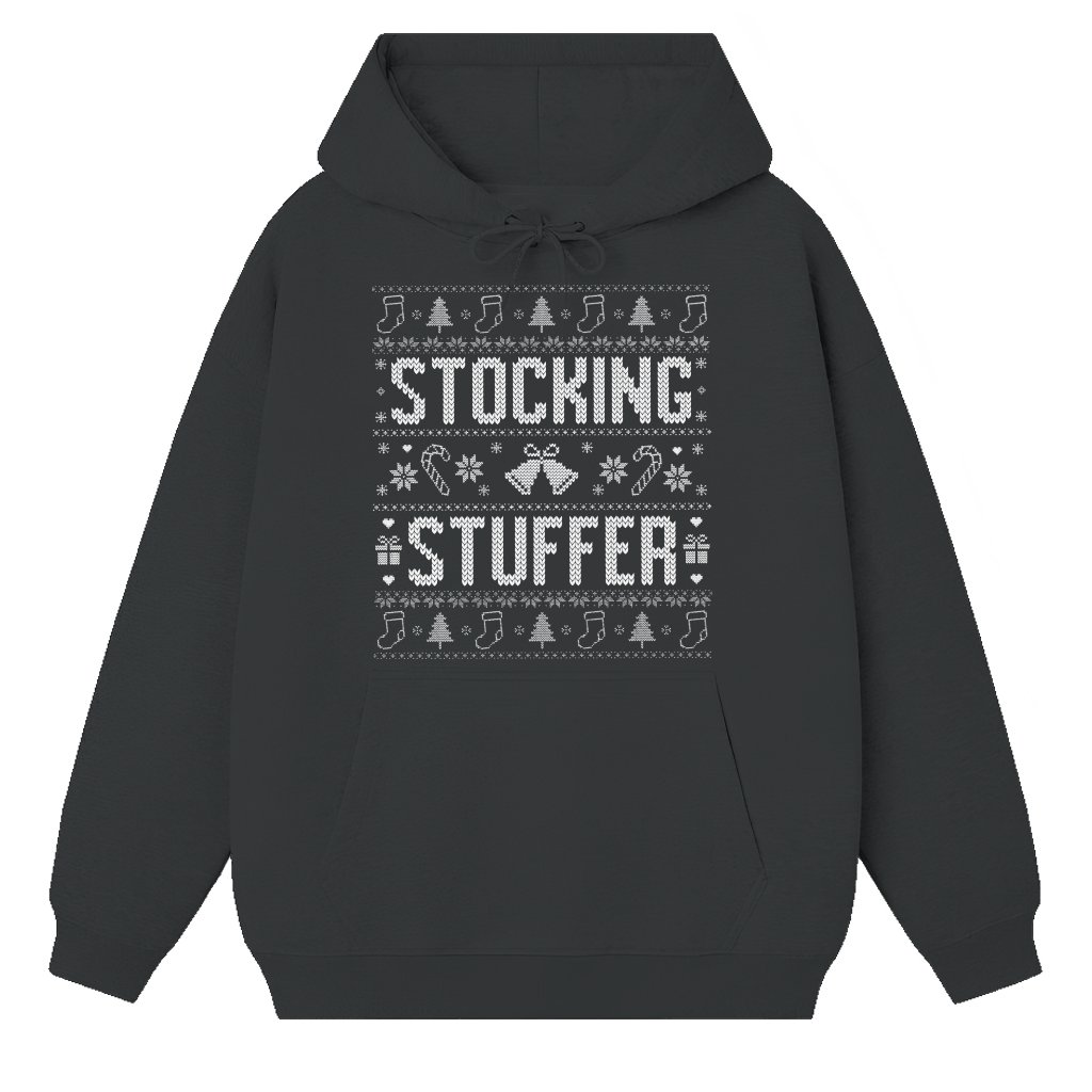 I'm Her Stocking Stuffer Hoodie – Funny Ugly Christmas Matching Gift for Couple - front view